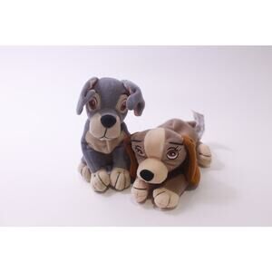 Disney, Lady and the Tramp, Bean Bag, Lot, Vintage, Dogs, Movie, ~ 251228-WH 648